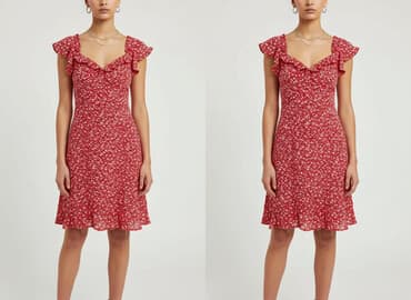 czerwona sukienka cropp: Cropp, Sukienka damska, rozmiar XS — 7