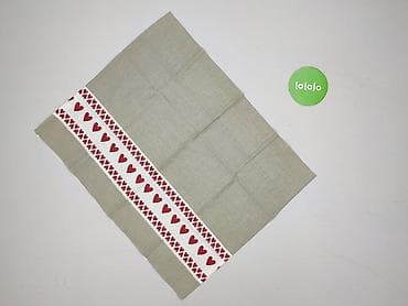 kuchnia: Lniana ściereczka kuchenna z motywem serduszek - Materiał — 2