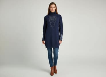 sweter z angory: Tunika damska, rozmiar L — 7