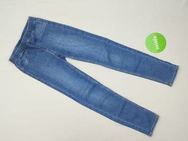 koszulka pitbull laleczka chucky: Spodnie jeansowe, H&M, 8 lat, 122/128, stan - Idealny — 2