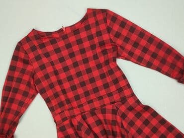 sukienka w kratę czerwona damska: Sukienka damska, rozmiar M — 2