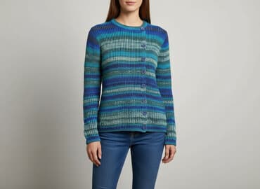 sweter na guziki: Sweter damski, rozmiar S — 5