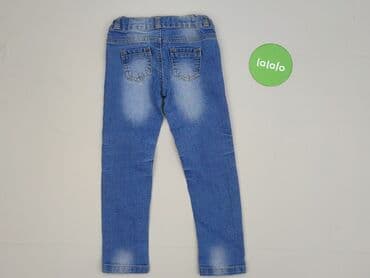 stradivarius spodnie z eko skory: Spodnie jeansowe, 4-5 lat, 104/110, stan - Bardzo dobry — 3