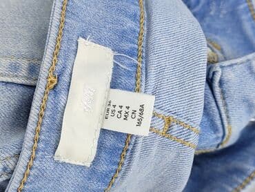 krótkie spodenki z wysokim stanem jeansowe: H&M, Szorty damskie, rozmiar S — 5