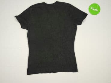 czarne t shirty w serek damskie: H&M, T-shirt damski, rozmiar S — 3