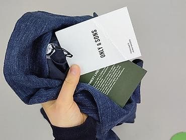 wallis sweter: ONLY & SONS – męska kurtka casual ONSKANE LINEN MIX Kolor: Night — 6