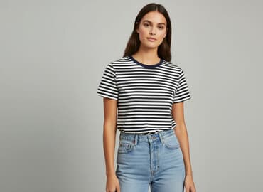 t shirt billie eilish h m: H&M, T-shirt damski, rozmiar M — 8