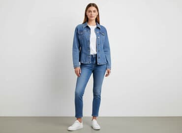 reserved kurtka jeansowa damska: DENIM JEANS, Kurtka jeansowa damska, rozmiar L — 7
