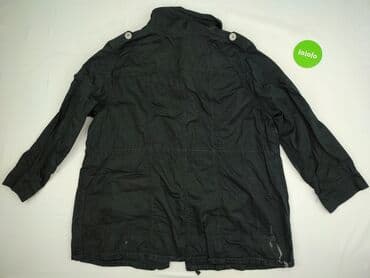 kurtki czarne z kapturem: Kurtka przejściowa dla mężczyzn, rozmiar 3XL — 3