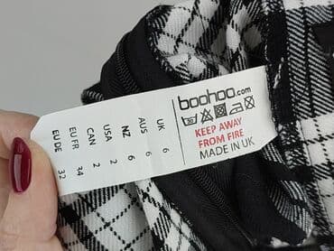 czarne spódnice w kratę: Boohoo, Spódnica damska, rozmiar XS — 4