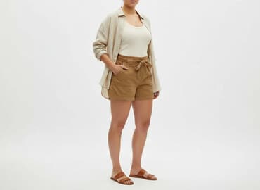 brązowe spodenki damskie: George, Szorty damskie, rozmiar 2XL — 8