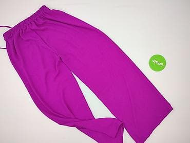 sweter rozowy: Spodnie damskie – fuksja/magenta - Krój: proste nogawki, luźne — 3
