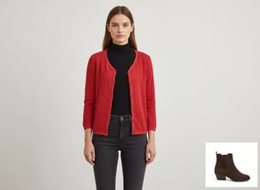 reserved czerwony sweter: Kardigan damski, rozmiar S — 6