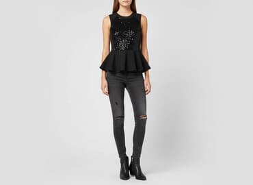 body cekiny hm: H&M, Top damski, rozmiar XS — 6