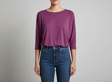 bluzka sweterkowa damska z krótkim rękawem: Bluzka damska, rozmiar S — 1