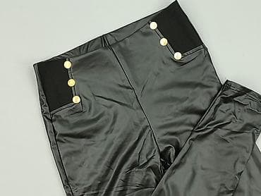 czekoladowy: Legginsy Ze skóry ekologicznej damskie, rozmiar XL — 1