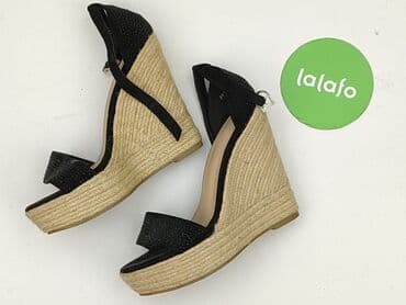 sandały na koturnie prima moda: Tulipano, Sandały damskie, rozmiar 37 — 4