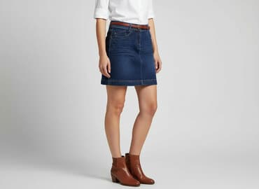 spódnice jeansowe ciemna: CAMAIEU, Spódnica damska, rozmiar L — 7