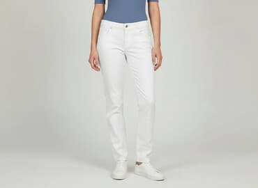 dżinsy z perełkami: Peruna, Jeansy damskie, rozmiar S — 7