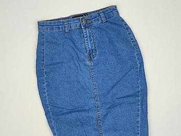 mid rise jeans: PrettyLittleThing, Spódnica damska, rozmiar S — 1