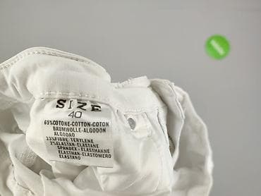 biale materialowe spodnie: Goodies, Spodnie materiałowe damskie, rozmiar L — 6