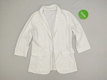 białe t shirty damskie pod marynarkę: White, Marynarka damska, rozmiar S — 2