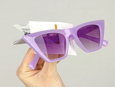złote dodatki do zielonej sukienki: Glasses, Sunglasses, Cat eyes design, condition - Perfect — 5