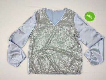 srebrne bluzki wieczorowe: Bluzka damska, rozmiar 2XL — 2