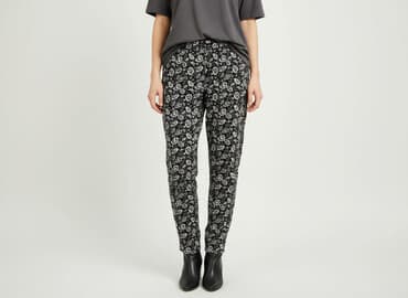 piżamy damskie tanio: Spodnie materiałowe damskie, rozmiar L — 5