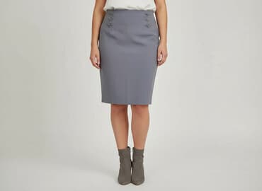 plisowane spódnice szara: Spódnica damska, rozmiar XL — 7