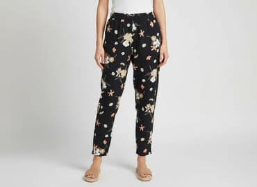 damskie materiałowe spodnie na lato: F&F, Spodnie materiałowe damskie, rozmiar M — 7