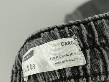 spodnie dresowe z napisami: Bershka, Spodnie cargo damskie, rozmiar M — 5