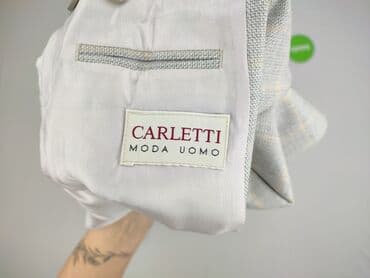 Mężczyźni: Marynarka męska Carletti Moda Uomo - Rozmiar: 48 - Krój: klasyczny — 4