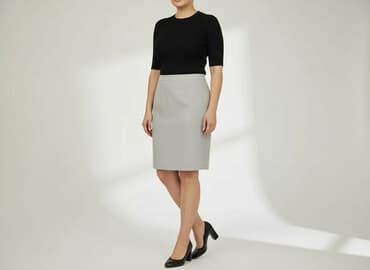 plisowane spódnice szara: Spódnica damska, rozmiar XL — 6