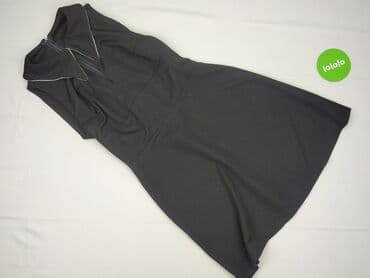 czarna sukienka ze srebrnymi wstawkami: Sukienka damska, S — 2