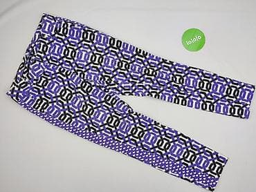 legginsy: Damskie spodnie z nadrukiem geometrycznym - Krój: dopasowany, rurki - — 2