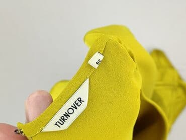 bluzka żółta w czarne paski: Turnover, Sukienka damska, rozmiar M — 4