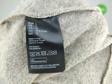 szara bluzka h m: Bluzka damska, rozmiar L — 4