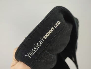 czarne skinny jeans: Yessica, Jeansy damskie, rozmiar L — 4