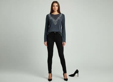 obcisła bluza: AWSARRE, Bluzka damska, S — 7