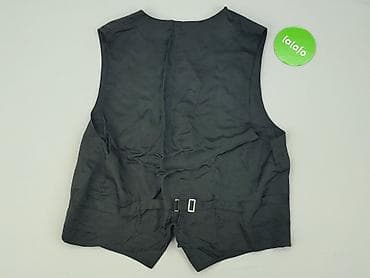 jean pascal jacket: Męska kamizelka garniturowa, grafitowa - Klasyczny krój z głębokim V — 4