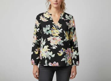 koszulka z szerokimi rękawami: Bluzka damska, rozmiar M — 6