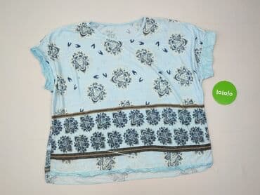 bluzki basic z dekoltem v: T-shirt damski, rozmiar 6XL — 2