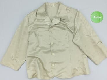 satynowy top pod marynarkę: Bluzka damska, rozmiar 3XL — 2