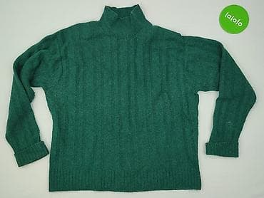 szmaragdowy sweter: SZACHOWNICA, Sweter damski, rozmiar S — 2