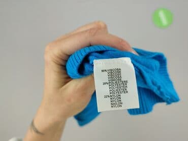 sweter z tiulowymi rękawami: Golf damski, rozmiar S — 5