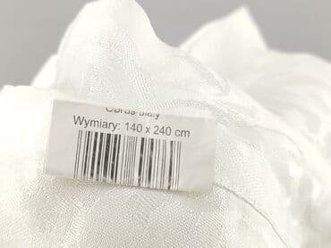 Dekoracje do domu: Biała zasłona żakardowa z subtelnym roślinnym wzorem - Wymiary: 140 × — 3