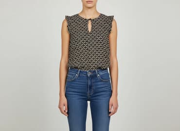 koszulki bez rękawów damskie patrizia pepe: Women's blouse, size S — 1