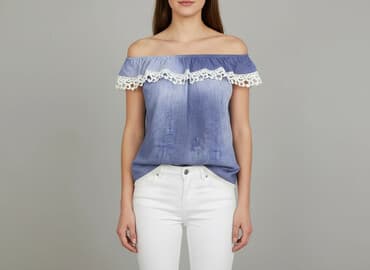 bluzki z odkrytymi ramionami mohito: Bluzka damska, rozmiar S — 5