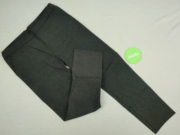 szare szerokie jeansy: Spodnie materiałowe damskie, rozmiar XL — 2